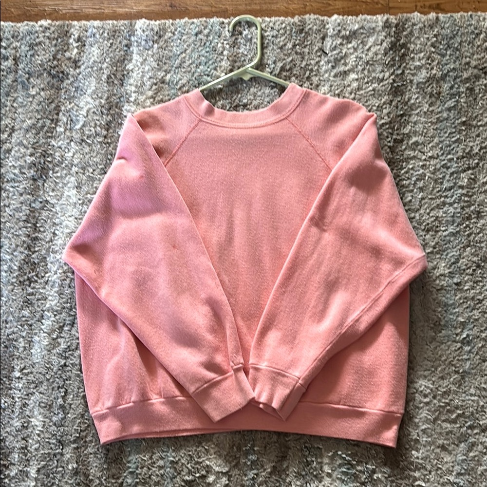 Tultex Pink Crewneck Sweatshirt
